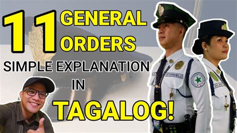 tagalog 11 general orders security guard